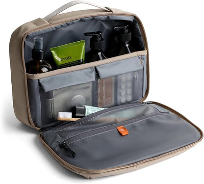 Bellroy Hanging Toiletry Kit Plus (8 Liter Travel Hanging Toiletry Bag) - Stone