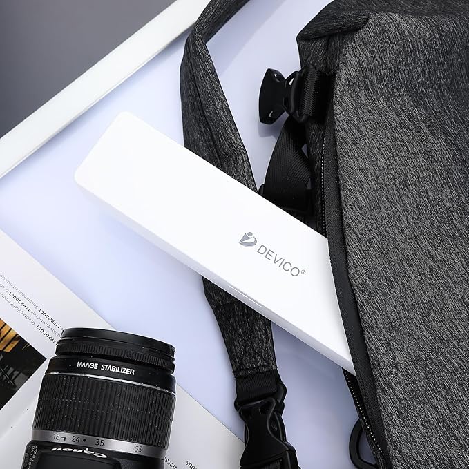 DEVICO Travel Utensils With Case, Camping Silverware, Portable Cutlery Flatware Set for Lunch, Reusable 18/8 Stainless Steel Knife Spoon Fork Chopsticks