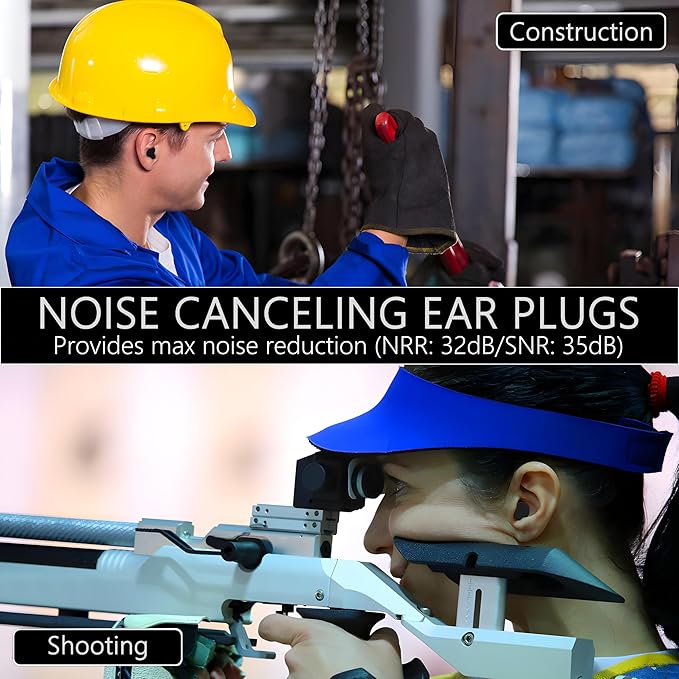 Quality Foam Ear Plugs 500 Pair - 32 dB Noise Cancelling High Decibel Sound Blocking Soft - Dispenser Refill Safety Hearing Protection Ear Protection Disposable Ear Plugs Bulk