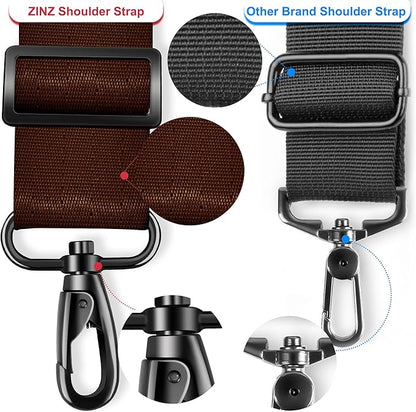 ZINZ 60" Universal Bag Strap with Ultra-Thick Fixed Breathable Pad Adjustable Heavy-Duty Shoulder Strap for Laptop Bag Crossbody Luggage Gym Bag Camera Bag and More -B01R01