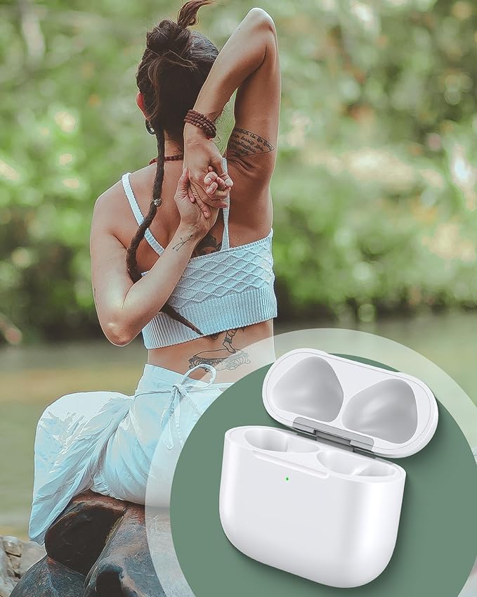 Charging Case Replacement for Airpods 3rd Generation - Wireless Charger Case to USB-C Without Earbuds