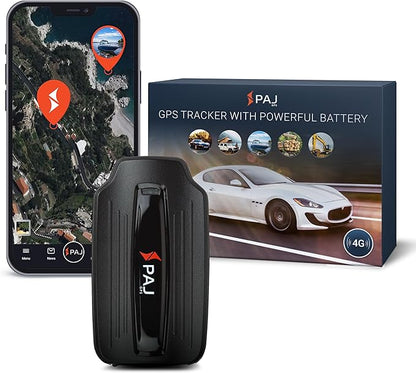 PAJ GPS Power Finder – Real-Time GPS Tracker with 90-Day Battery Life - Magnetic Mount for Cars, Trucks, Boats & Equipment, Location, Route & Speed Monitoring via 4G Network – Subscription Required