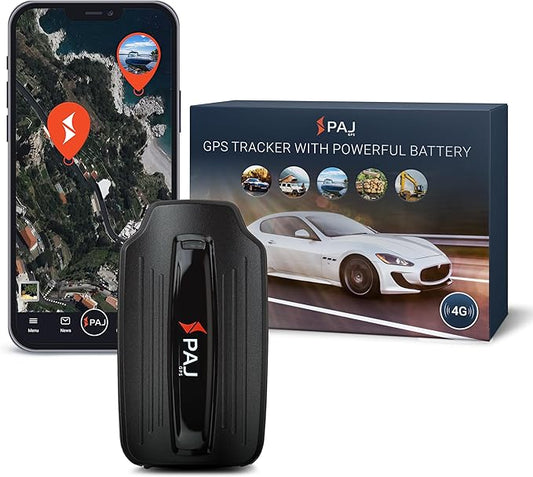 PAJ GPS Power Finder – Real-Time GPS Tracker with 90-Day Battery Life - Magnetic Mount for Cars, Trucks, Boats & Equipment, Location, Route & Speed Monitoring via 4G Network – Subscription Required