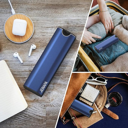 Extra Large Pill Organizer 7 Day, Aluminum Daily Pill Box, Weekly Travel Pill Case, Cute Pill Holder to Hold Vitamins, Medicines, Pills, Supplements