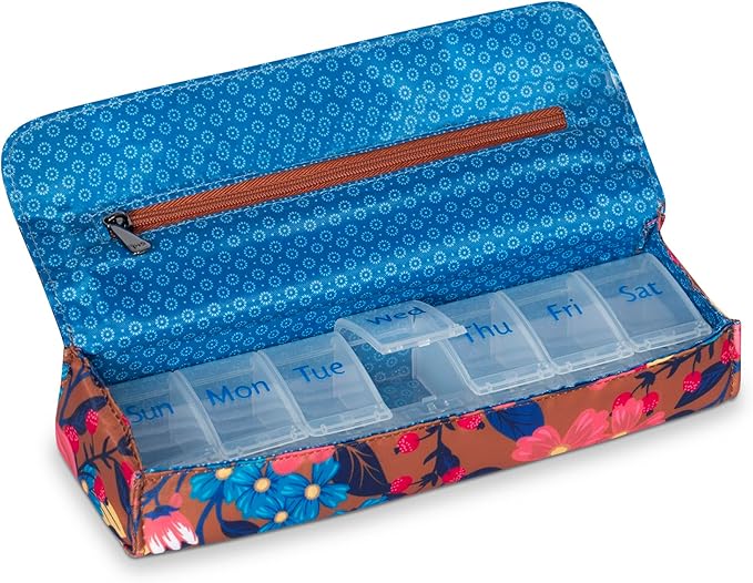 Choo Choo XL Pill Organizer, Metallic Black