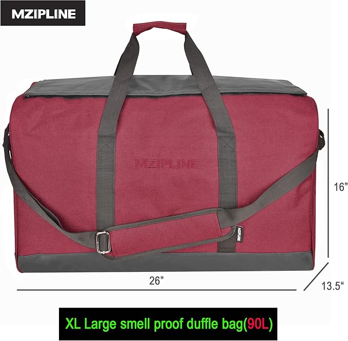 XL Large Duffle Bag,90L Foldable Big Capacity Travel Duffel Bag Sport Gym Overnight Weekender Bag With Carbon Lining
