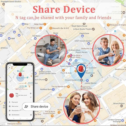 Air Tracker Tag for Android or iOS,Android Tracker Tag-4Pack,Dual System Tracker Tags,Compatible with Google's Find Hub and Apple Find My,Replaceable Battery,Item Finder for Keys,Wallet,Luggage,Bags