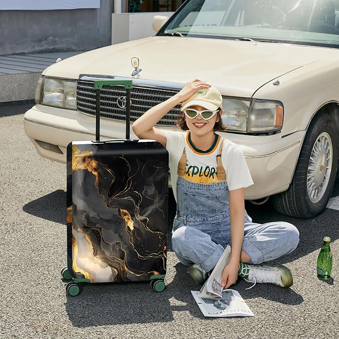 ANNA QUEEN Travel Luggage Cover Suitcase Protector Suitcase Cover Anti-Scratch,Stretchable Bag Cover Washable Durable Polyester