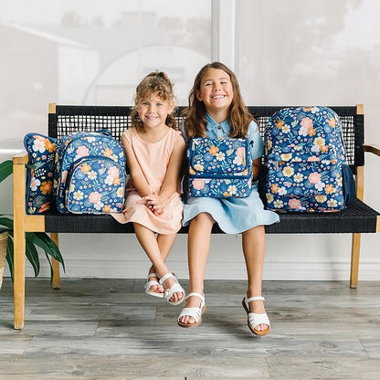 Wildkin 12-inch Kids Backpack – Padded, Adjustable, Ideal for Daycare & Travel - Wildflower Bloom