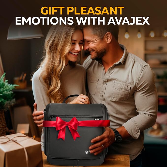 Travel Toiletry Bag for Men and Women - (10.6”x10.6”x3.2”) Large Hanging Toiletry Organizer - Waterproof Hygiene Bag with Metal XXL Swivel Hook, with Sturdy Zippers and 19 Compartments for Toiletries