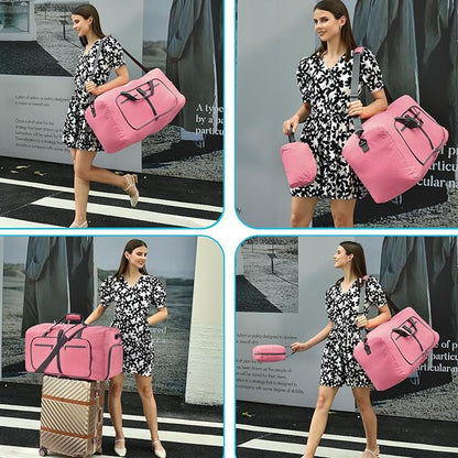 Felipe Varela Duffle Bag with Shoes Compartment and Adjustable Strap,Foldable Travel Duffel Bags for Men Women,Waterproof Duffel Bags