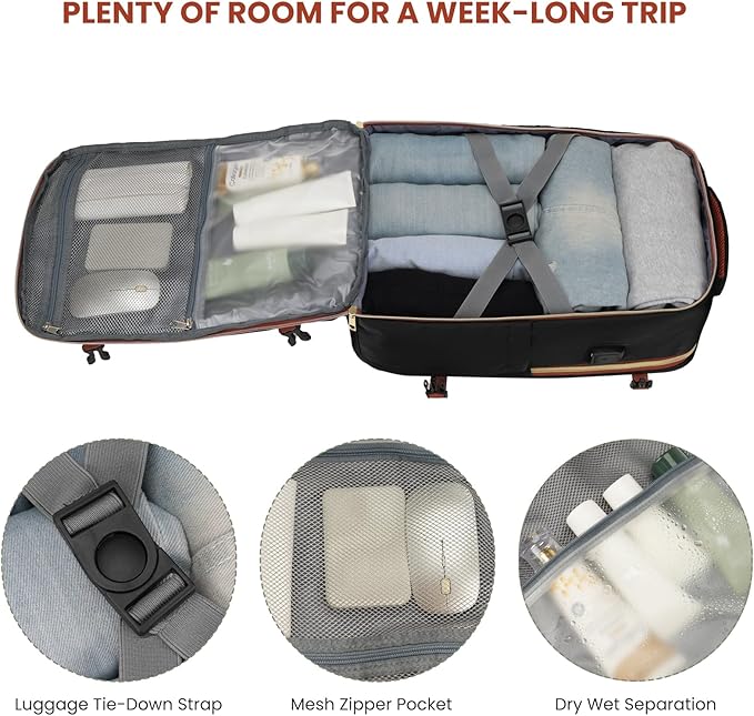 Travel Carry On Backpack for Women with 4 Packing Cubes,TSA Airline Approved Weekender Bags for Airplane Travel Essentials, Mochila Viaje for Business Hiking Work School College