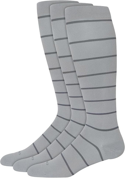 Comrad Nylon Knee High Socks - 15-20mmHg Graduated Compression Socks - Soft & Breathable Support Unisex Socks