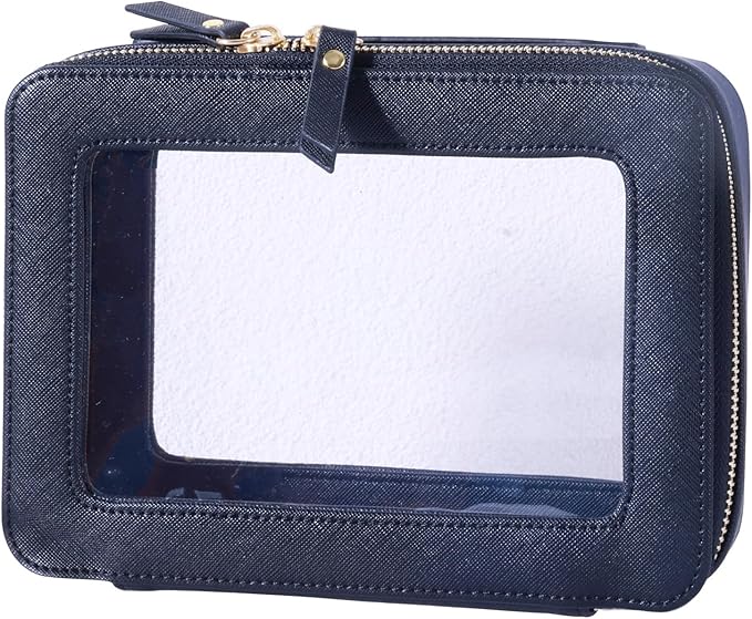 SANHECUN Toiletry bag waterproof cosmetic organizer with handle lagre opening for travelling