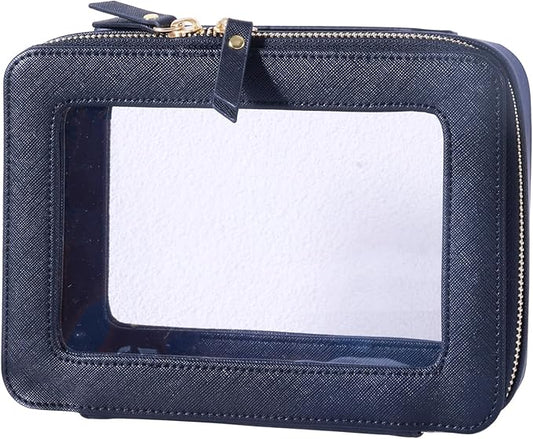 SANHECUN Toiletry bag waterproof cosmetic organizer with handle lagre opening for travelling