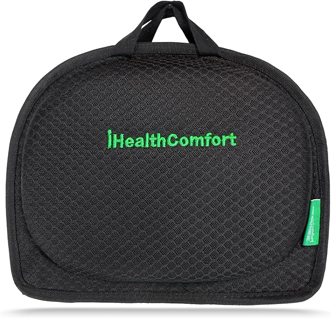 Small Travel Seat Cushion,Gel Memory Foam Seat Cushion,Supportive Butt Pillow,Portable and Foldable for Long Sitting Hours on Stadium Airplane Car Seat