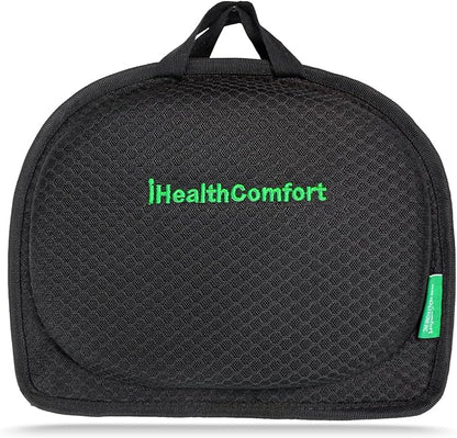 Small Travel Seat Cushion,Gel Memory Foam Seat Cushion,Supportive Butt Pillow,Portable and Foldable for Long Sitting Hours on Stadium Airplane Car Seat