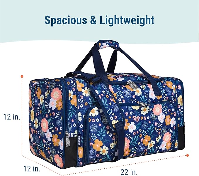 Wildkin Kids Weekender Duffel Bag – Carry-On Size for School, Travel, & Sleepovers