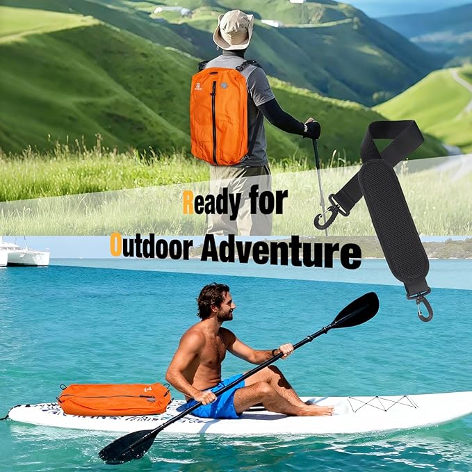 3 Pack Vacuum Bags for Travel with Pump, 3-Size Set Reusable Vacuum Compression Bags for Luggage, Space Saver IP67 Waterproof Vacuum Packing Cubes for Suitcase&Backpack, Orange