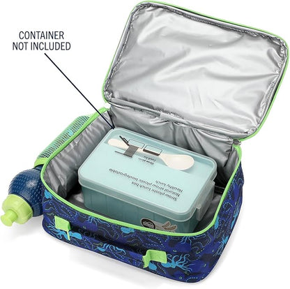 Nautica Kids Luggage - 18" Airline Approved Rolling Hardside Upright Carry-on Suitcase Set with Wheels (Submarine Journey | 5pc School Set)