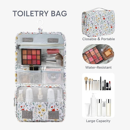 ALL INCLUDED 10 Set Durable Packing Cubes for Suitcases,OlarHike Essentials for Travel,UPGRADED Anti-Tear Stitching, NEW Improved Luggage Packing Organizers for Travel Accessories (Flower)