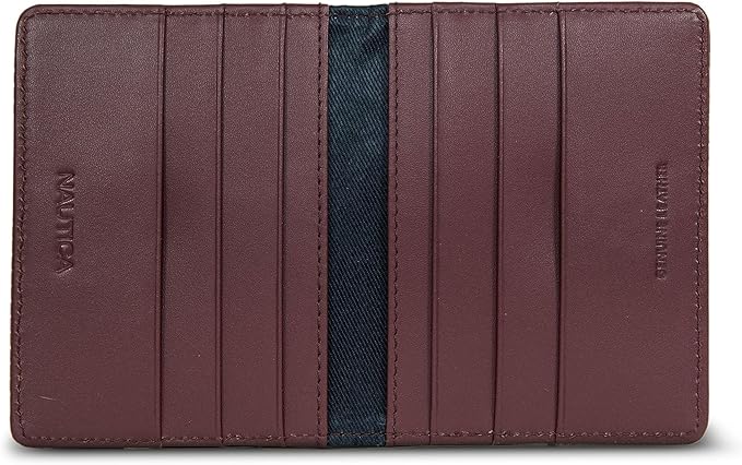 Nautica Men's Slim Wallet | Card Case | RFID Blocking | ID Window | Minimalist | Lightweight | Genuine Leather