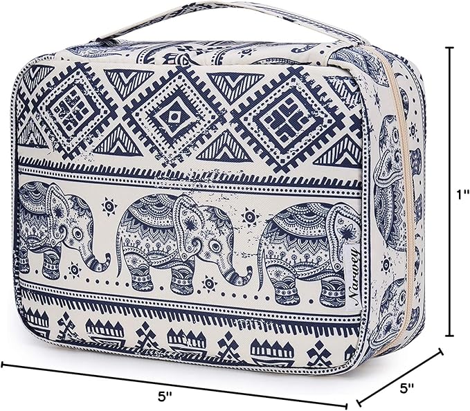 Narwey Small Hanging Travel Toiletry Bag for Women, Travel Bag for Toiletries, Makeup Bag Organizer Cosmetic Bags Make Up Bags for Girls