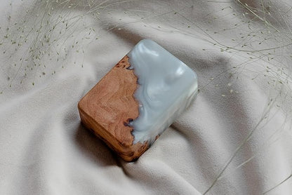 RWA Slim Engagement Ring Box for Proposal – Unique Wedding Ring Holder & Jewelry Display Case – Travel Jewelry Organizer, Ring Bearer Box, Proposal Gift, Wedding Ring Box for Ceremony, FLIP white elm