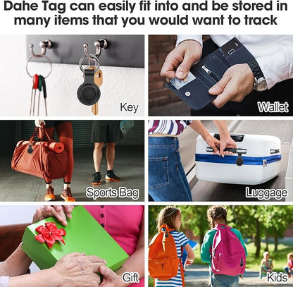 Air Tracker Tags-4 Pack Android or iOS, Apple & Android Tracker Tags, Bluetooth Tracker Smart Tag Works with Google'S Find Hub and Apple Find My App, Key Locator Wallet Finder with Sound