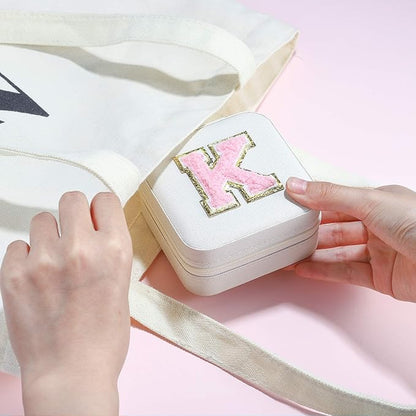 Parima Teen Girl Gifts Trendy Stuff for Girls, White Jewelry Box for Girl | Travel Must Have Jewelry Boxes for Teens | Birthday Gifts for Teen Girls | Graduation Travel Gifts - Letter B, White