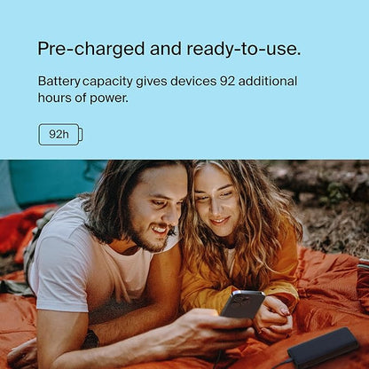 Belkin Portable Charger, 3-Port Power Bank - 12in. USB-C to USB-C Cable Included - 20000 mAh w/PD 20W for iPhone 17, Air, Pro, Pro Max, AirPods, Nintendo Switch 2 & More - Travel Essentials Black