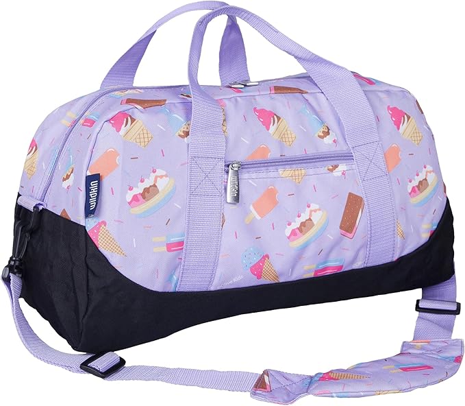 Wildkin Kids Overnighter Duffel Bag – Carry-On Size, Ideal for School & Sleepovers – Sweet Dreams