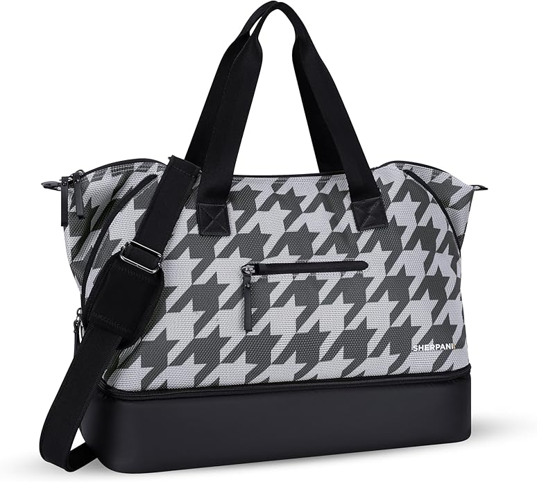 Sherpani Boston, Anti Theft Weekender Bags, Travel Duffel Bag, Carry On Tote Bag with Removable Shoe Bottom Compartment