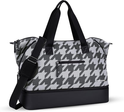 Sherpani Boston, Anti Theft Weekender Bags, Travel Duffel Bag, Carry On Tote Bag with Removable Shoe Bottom Compartment