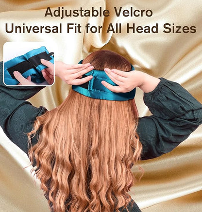 LC-dolida Luxurious Silk Soft Sleep Mask, Sleep Headphones with Bluetooth 5.4 for Side Sleeper, Total Blackout Eye Sleeping Mask for Women and Men, Ideal Gift for Restful Sleep, Travel(Dark Green)