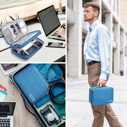 CILLA Electronics Organizer Travel, Travel Cord Organizer Case, Compact Electronics Accessories Bag for Cable, Cord, Charger, Phone