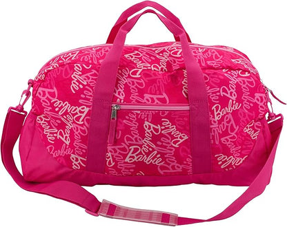 Barbie Duffle Bag, 16 inch Travel Sleepover Weekender Bag for Girls, Purple Dance Bag