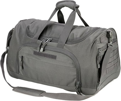 Gym Bag Duffle Bags for Men Women with Shoes Compartment Sport Weekend Travel Overnight Carry On Bag for Tactical Military Travel Work Out Bags (2.0 Grey)
