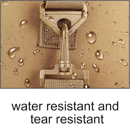 Small Duffel Bag Military Tactical Outdoor Gym Bag with Shoes Compartment for Sports Camping Hunting (TAN)