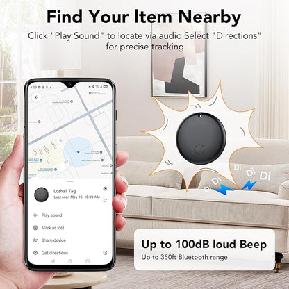 Android Air Tracker 4 Pack, Bluetooth Tracker Tags, Work with Google Find My Device App (Android Only), Smart Tags for Luggage, Wallet, Vehicles, Keys (Not for iOS)
