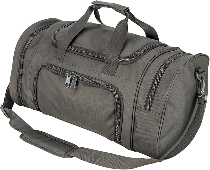 Military Tactical Outdoor Gym Bag Small Duffel Bag with Shoes Compartment for Sports Travel Camping Hunting (A-Grey)