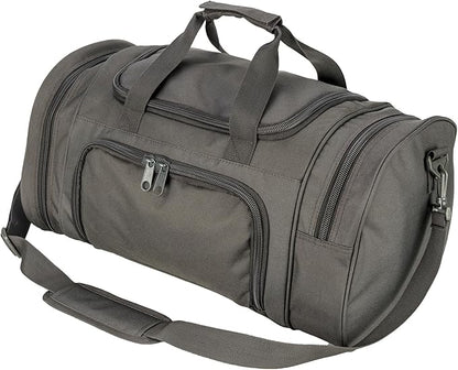 Military Tactical Outdoor Gym Bag Small Duffel Bag with Shoes Compartment for Sports Travel Camping Hunting (A-Grey)