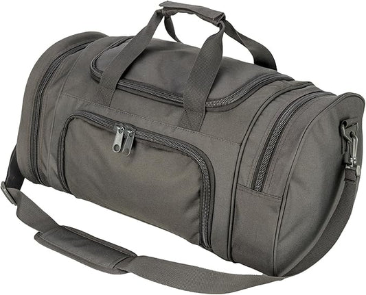 Military Tactical Outdoor Gym Bag Small Duffel Bag with Shoes Compartment for Sports Travel Camping Hunting (A-Grey)