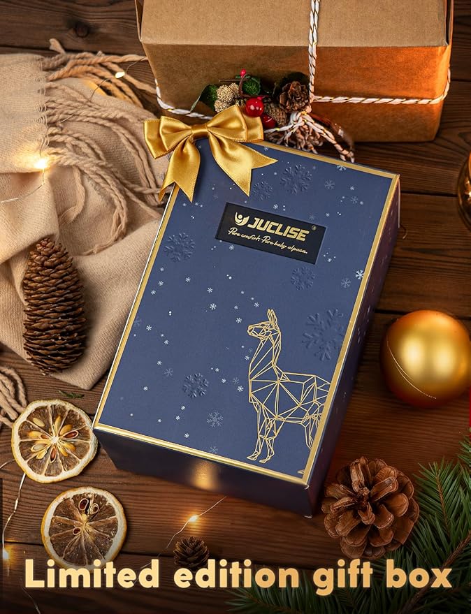 Alpaca Wool Heavyweight Knee High Compression Socks, Thick Winter Thermal Warm Soft Circulation Travel Flying