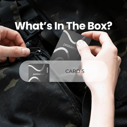 Pebblebee Card 5 | Rechargeable Bluetooth Wallet Tracker Card | Thin Eco-Friendly Alternative Tracking Card to Air Tag & Android Tracker | 18-Month Battery | Inbuilt Link Scan-to-Return & Phone Finder