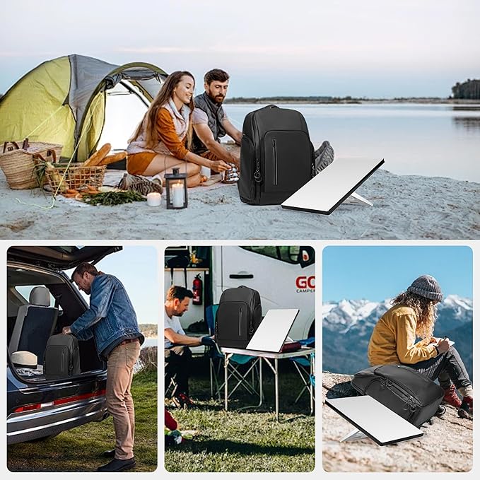 Trunab Travel backpack Compatible with Starlink Mini with Adjustable Padded, Portable Storage Bag with 15.6” Laptop Compartment and Accessories