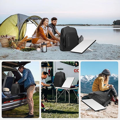 Trunab Travel backpack Compatible with Starlink Mini with Adjustable Padded, Portable Storage Bag with 15.6” Laptop Compartment and Accessories