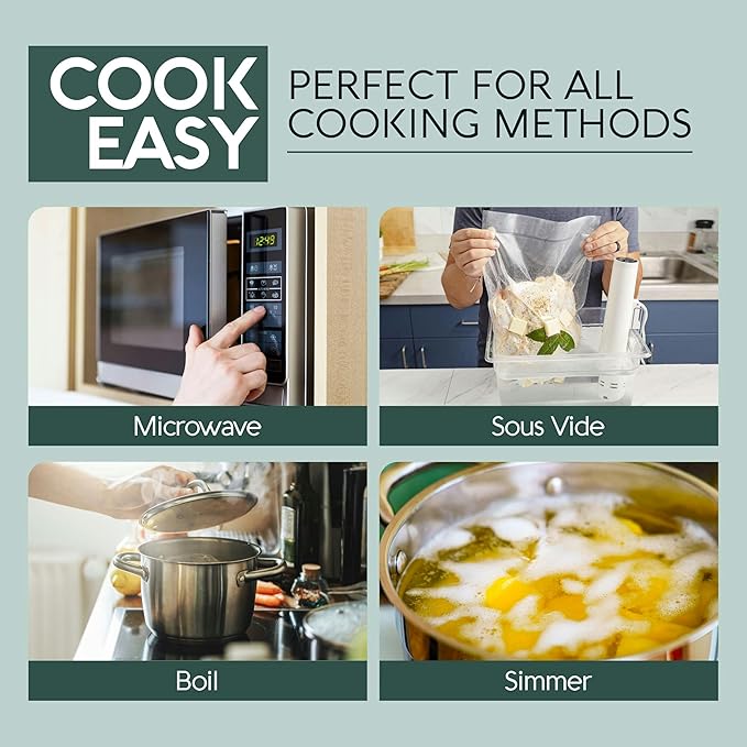 Avid Armor Vacuum Sealer Bags, Vac Seal Bags for Food Storage, Freezing, and Sous Vide Cooking, Non-BPA Freezer Vacuum Sealer Bags, Pint, Quart, and Gallon Sizes Combo Pack, 150 Bags