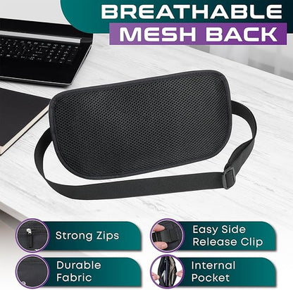 Travel Money Belt & Passport Holder - RFID Blocking Slim Travel Wallet & Fanny Pack for Men and Women - Essential Travel Pouch for Cash, Credit Cards, and Documents (Green Color)