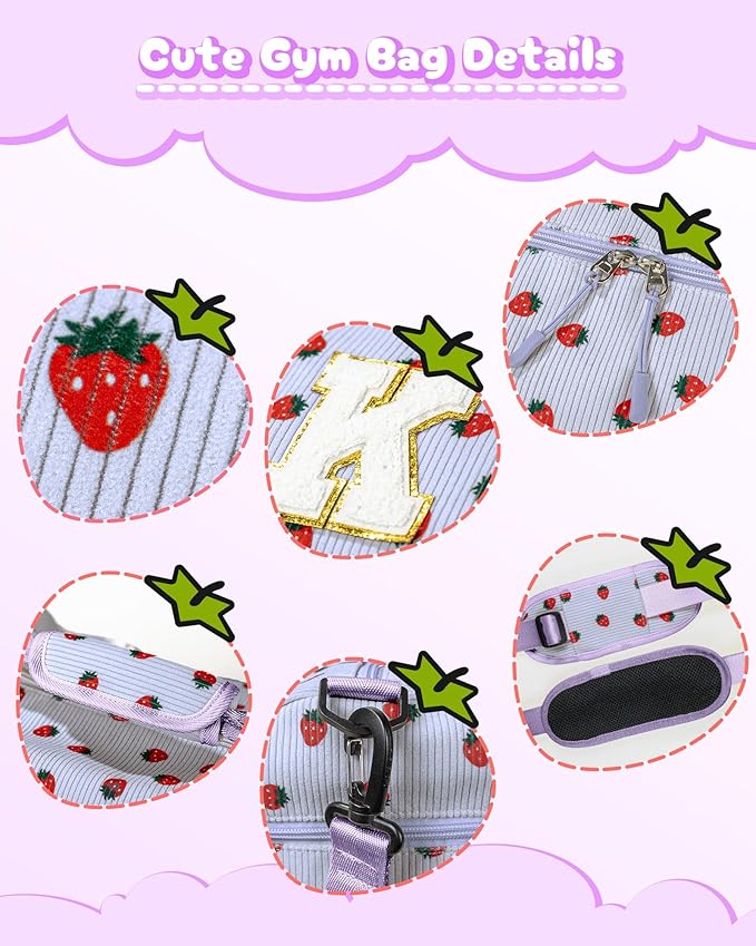 Teen Stocking Stuffers-11 Year Old Girl Birthday Gifts, Girls Gym Bag, Kids Personalized Overnight Duffle Bags with Shoe Compartment, Travel Tote with Makeup Bag, Gift for Sister (Letter E)